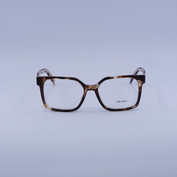 Prada PRB03V 07R1O1 Eyeglasses Havana Caramel 54mm Square Frame - Picture 2 of 11